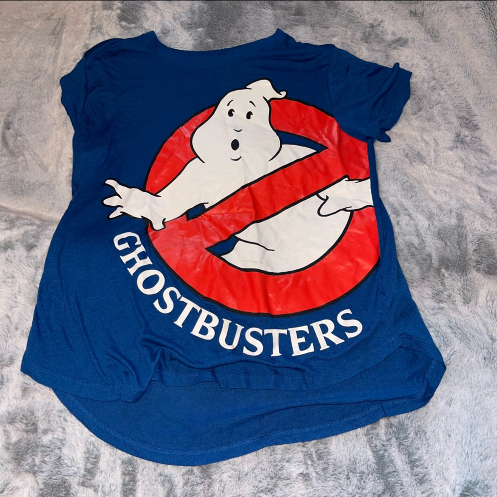 Blue Ghostbusters Graphic Tee - Size XL LIKE NEW